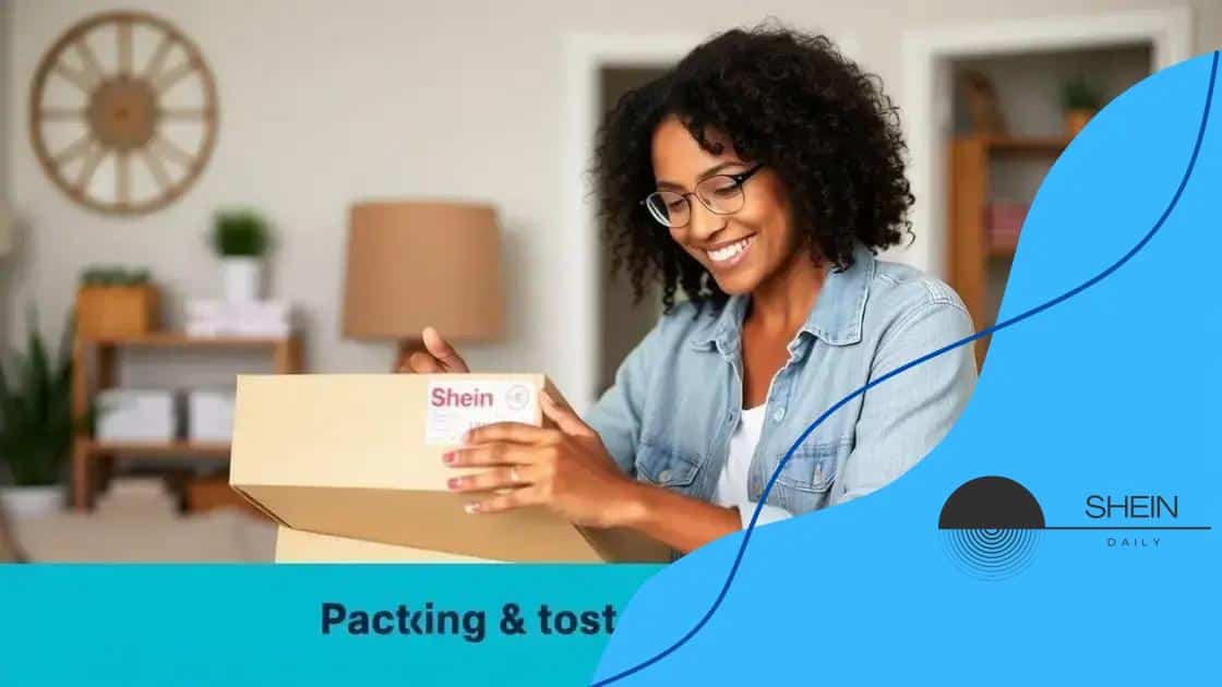 Steps to initiate a return with Shein