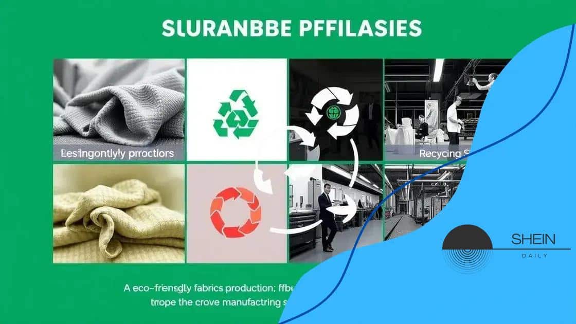 Sustainability practices in Shein’s projects