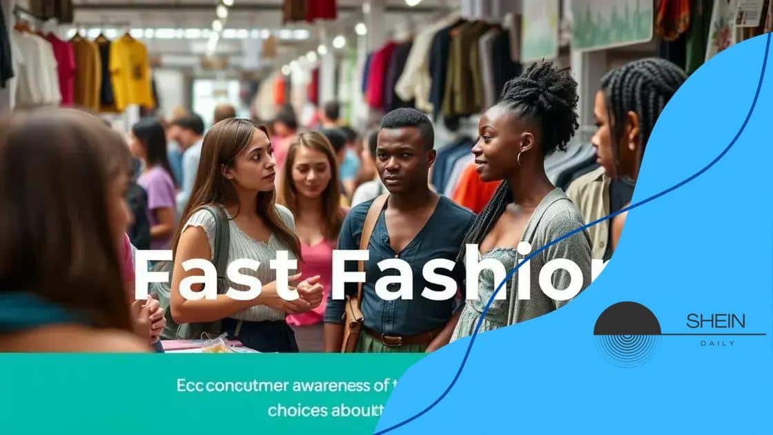 Consumer awareness and fast fashion effects